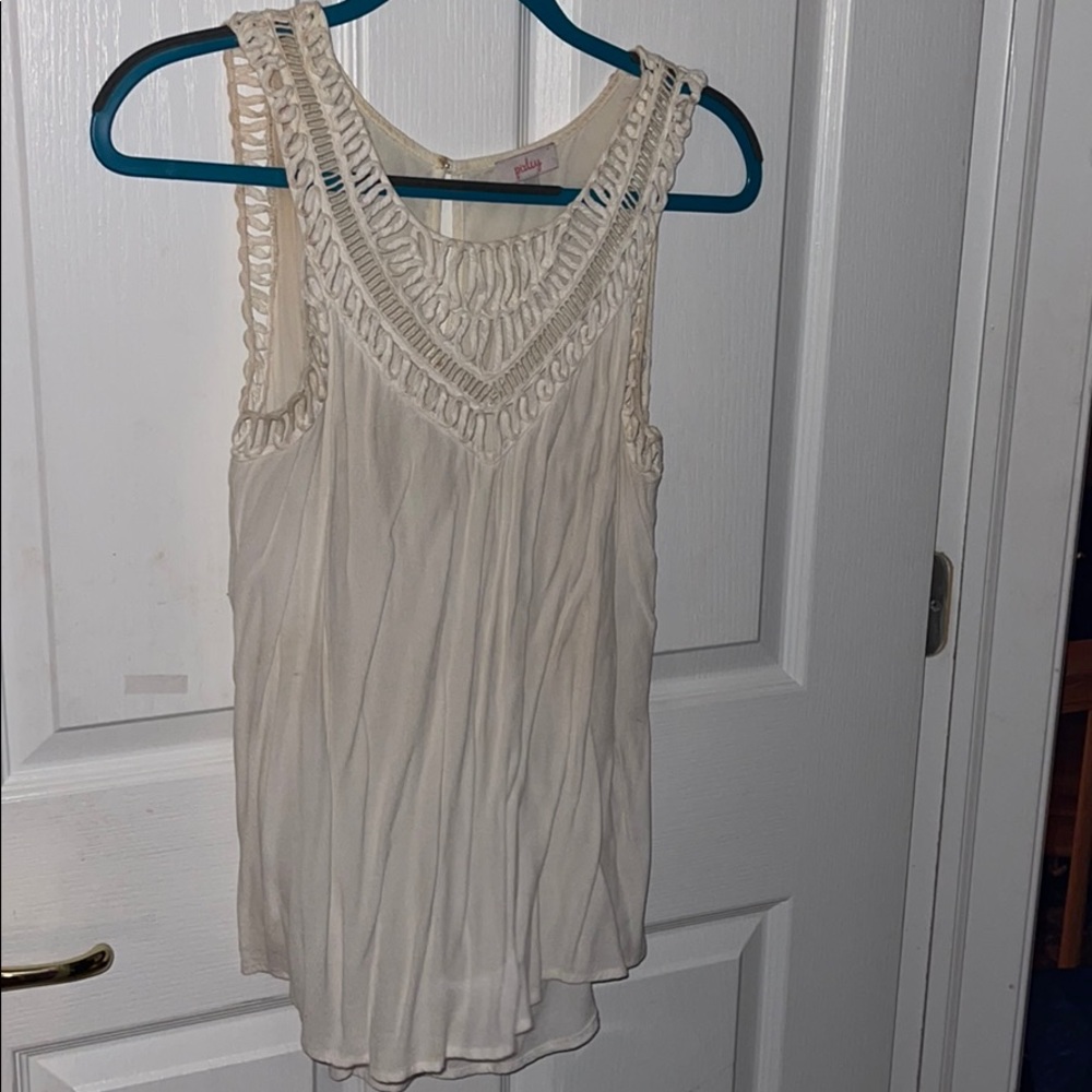 Pixley white chiffon blouse
